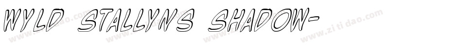 Wyld Stallyns Shadow字体转换